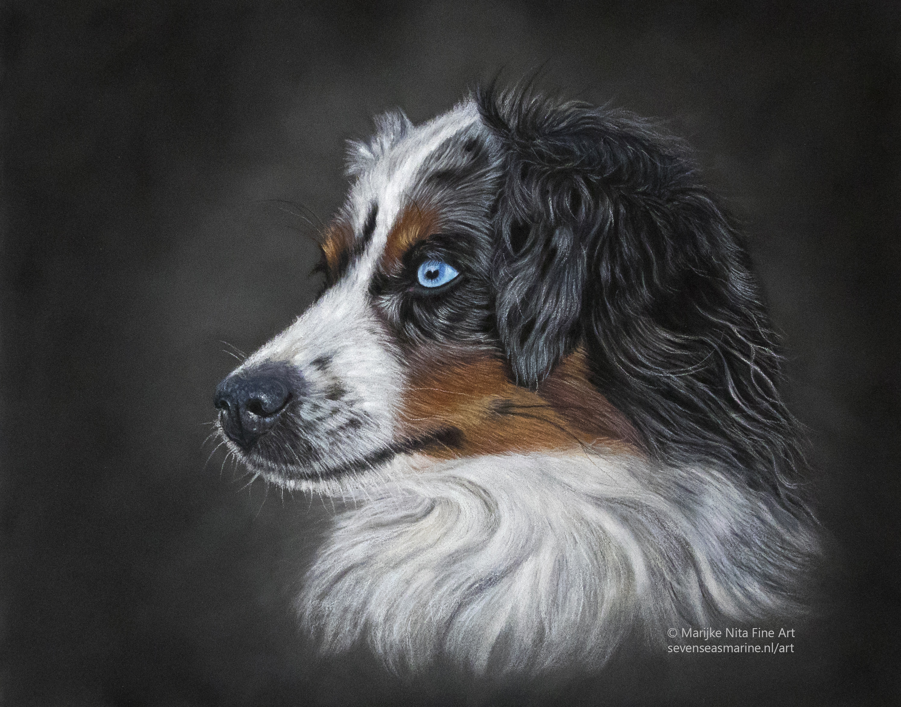 Blu in pastels